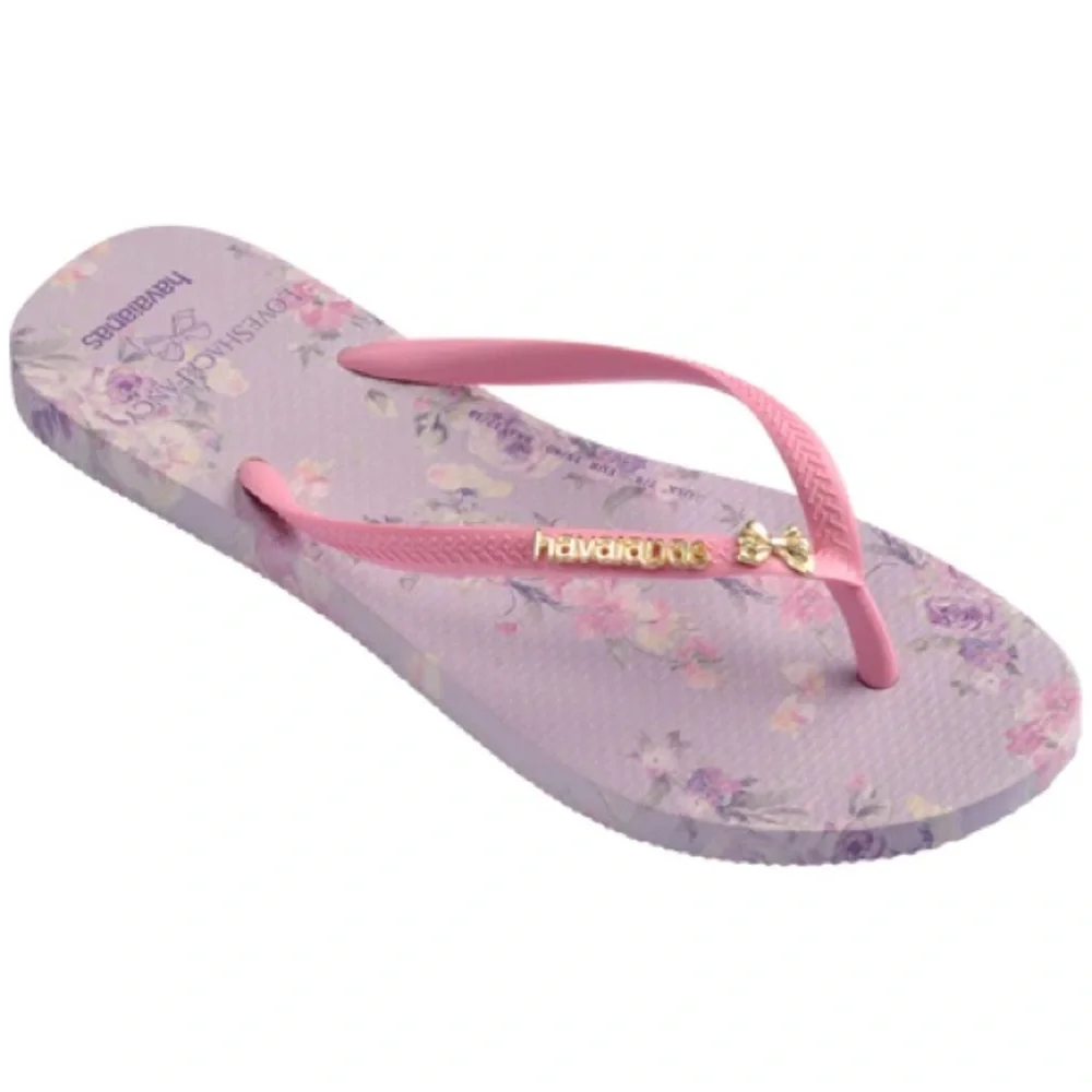LAST ONE Havaianas x LoveShackFancy Slim Happy Thoughts Flip Flop - Picture 2 of 3